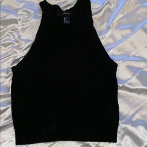 Black halter top